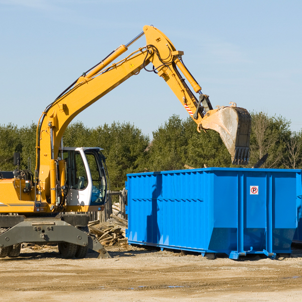 what kind of customer support is available for residential dumpster rentals in Richardsville VA